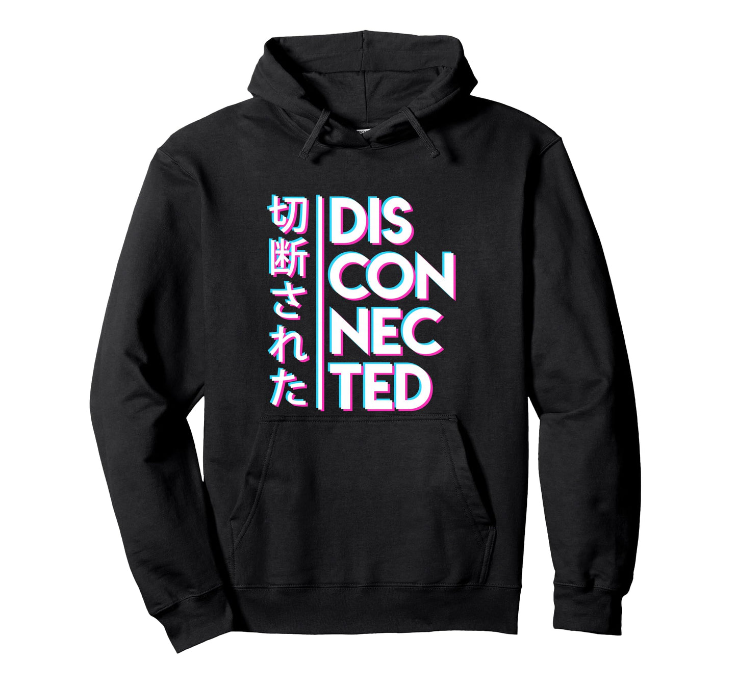 Disconnected Vaporwave 80S Hoodie - Casual Everyday Wear Men Women