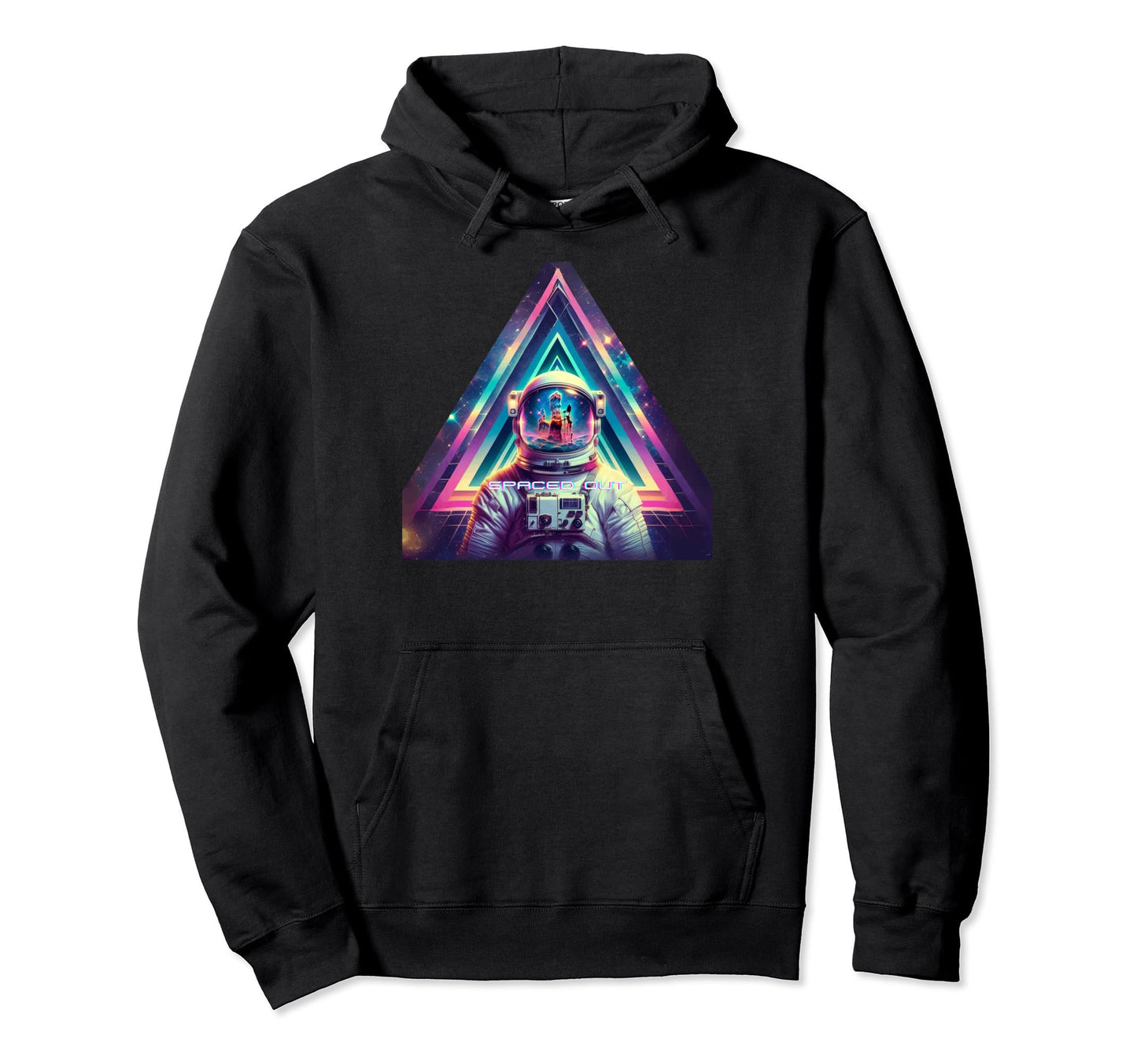 Astronaut Spaced Out Aesthetic Vaporwave Hoodie - Custom Art Print Unisex
