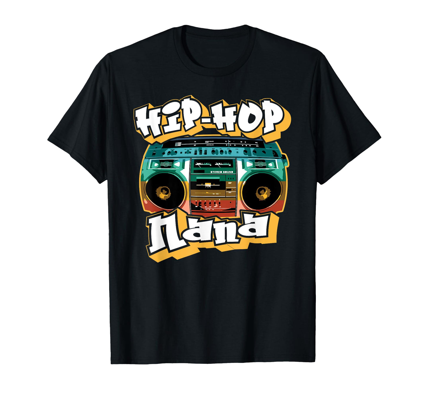 Hip Hop Nana Old School 80S 90S T-Shirt - Unique Graphic for Adults
