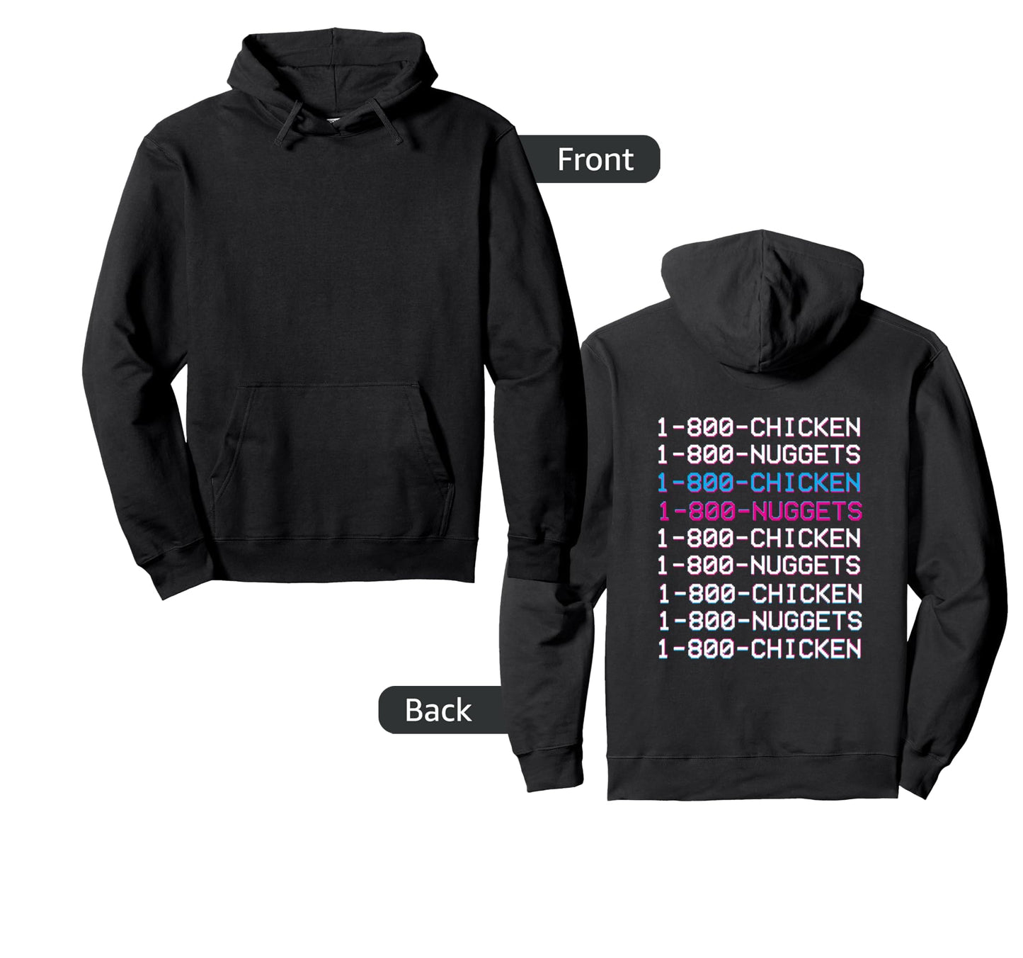 Otaku Vaporwave Aesthetic 1 800 Chicken Hoodie - Graphic Print Men Women