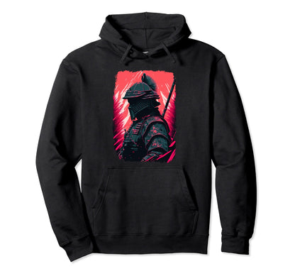 Vaporwave Aesthetic Cyberpunk Samurai Hoodie - Novelty Apparel Unisex