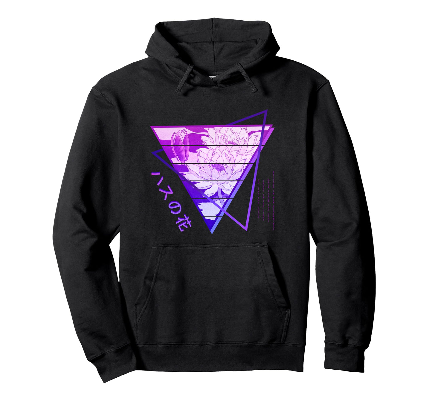 Japan Vaporwave Anime Flower Edgy Soft Hoodie - Trendy Graphic for Adults