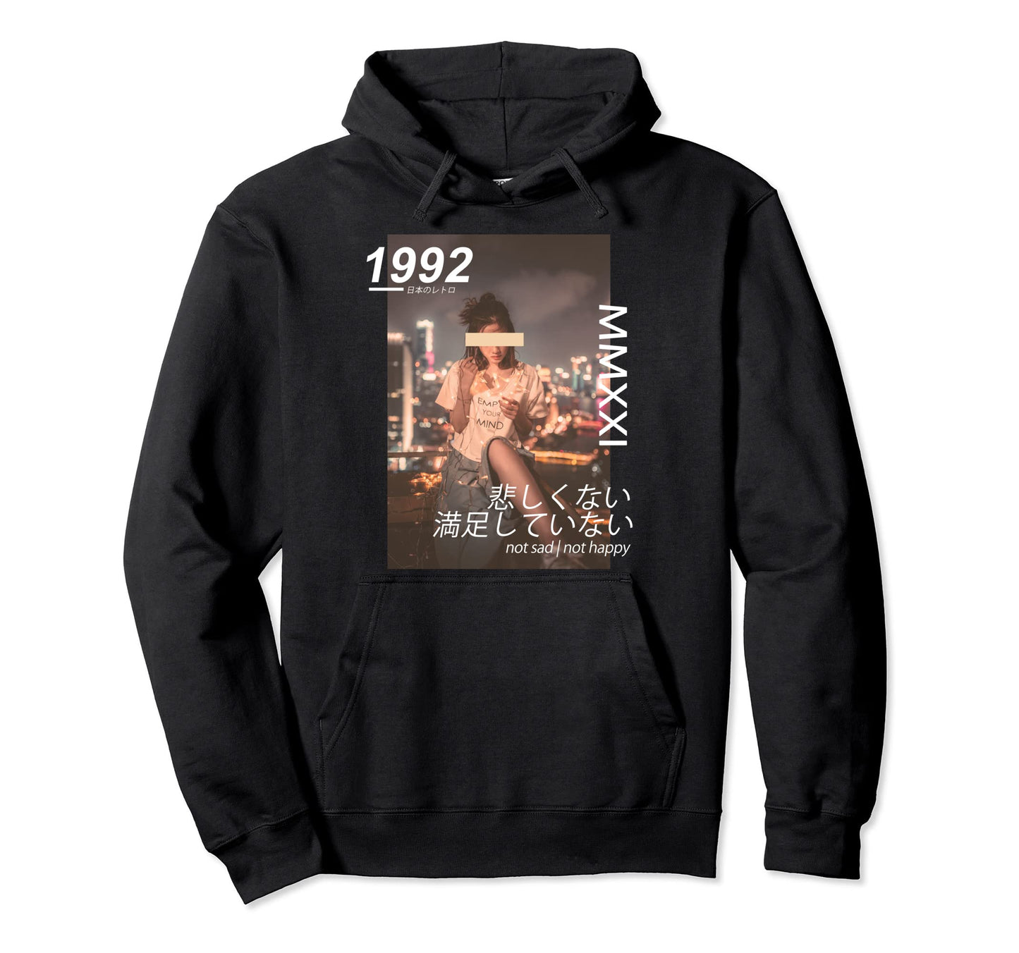 Japanese Streetwear Vaporwave Aesthetic Hoodie - Trendy Graphic Men Women