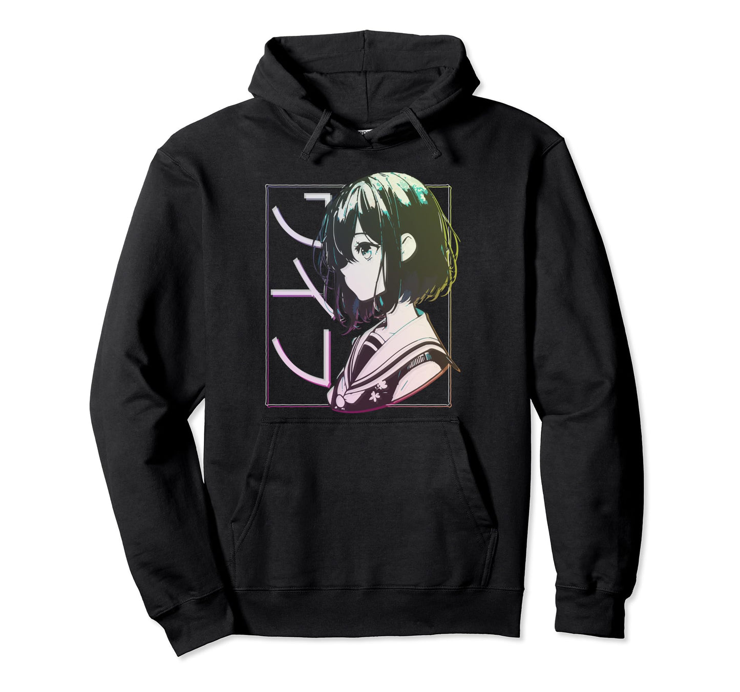 Anime Waifu Japanese Aesthetic Kawaii Hoodie - Minimalist Print Unisex