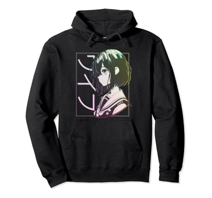 Anime Waifu Japanese Aesthetic Kawaii Hoodie - Minimalist Print Unisex