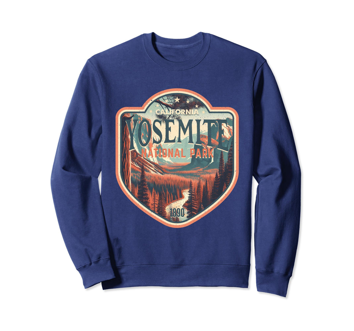 Yosemite National Park River Sweatshirt - Aesthetic Graphic for Adults
