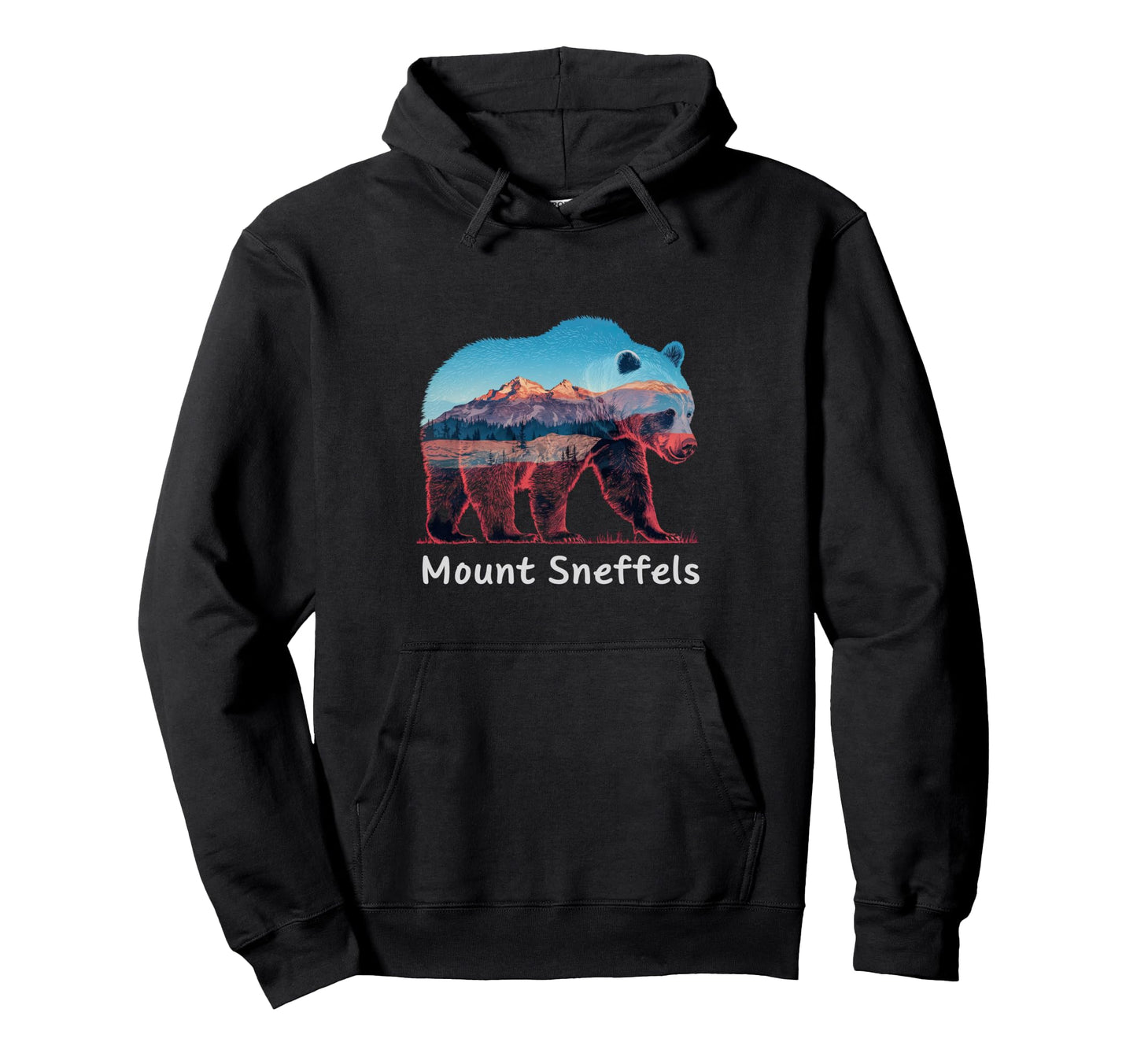 Hiking Camping Mount Sneffels National Hoodie - Graphic Print for Adults