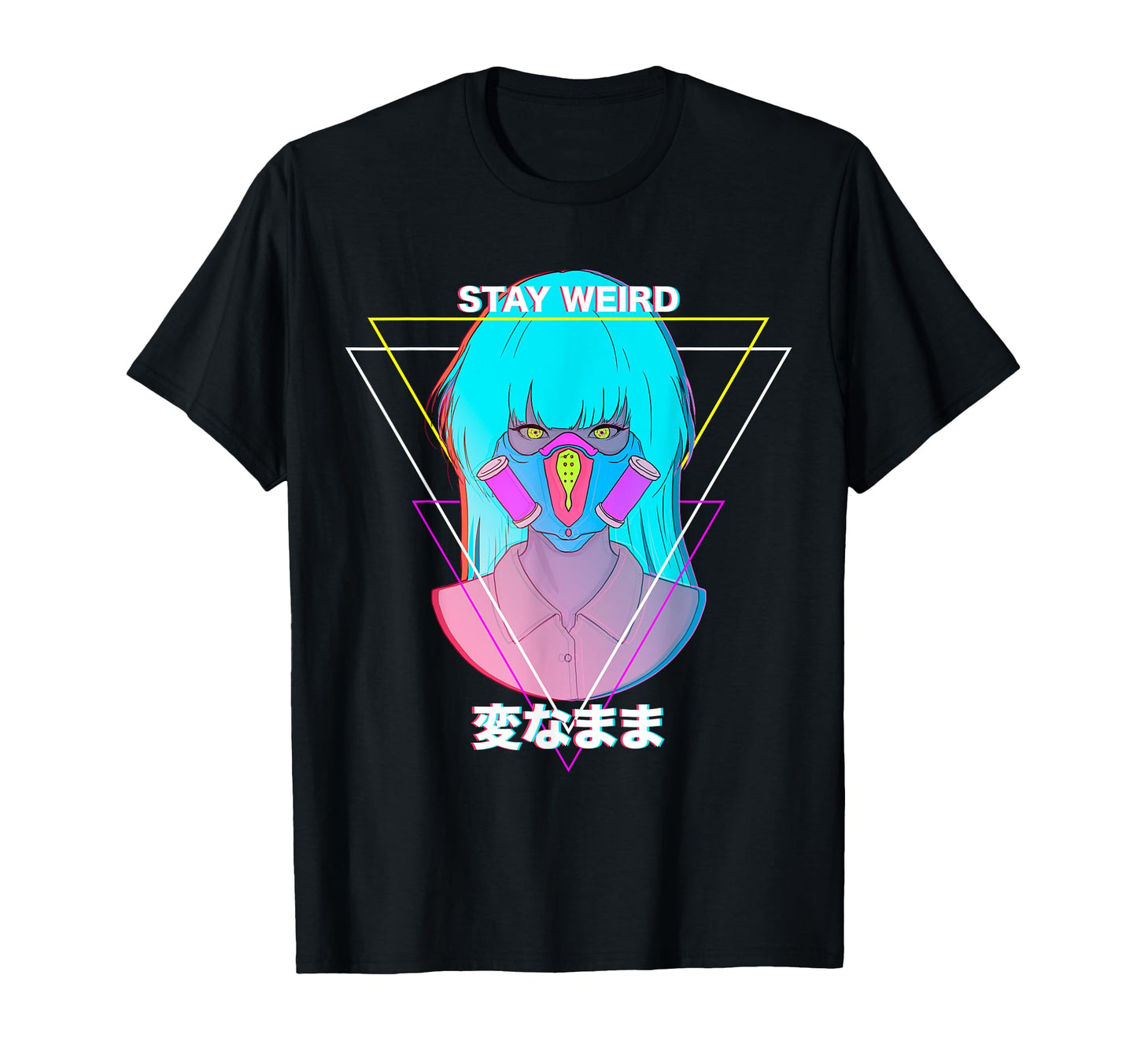 Stay Weird Pastel Goth Vaporwave T-Shirt - Graphic Print for Adults
