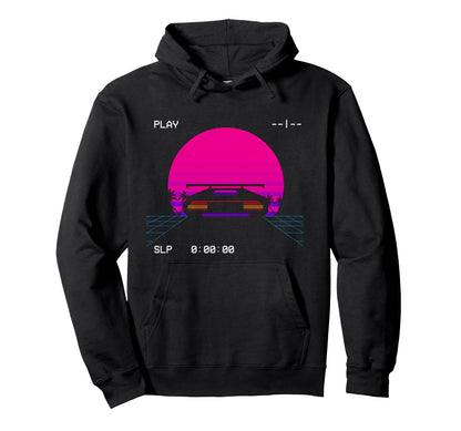 Retrowave Synthwave 80S Vaporwave Sun Hoodie - Unique Graphic Unisex