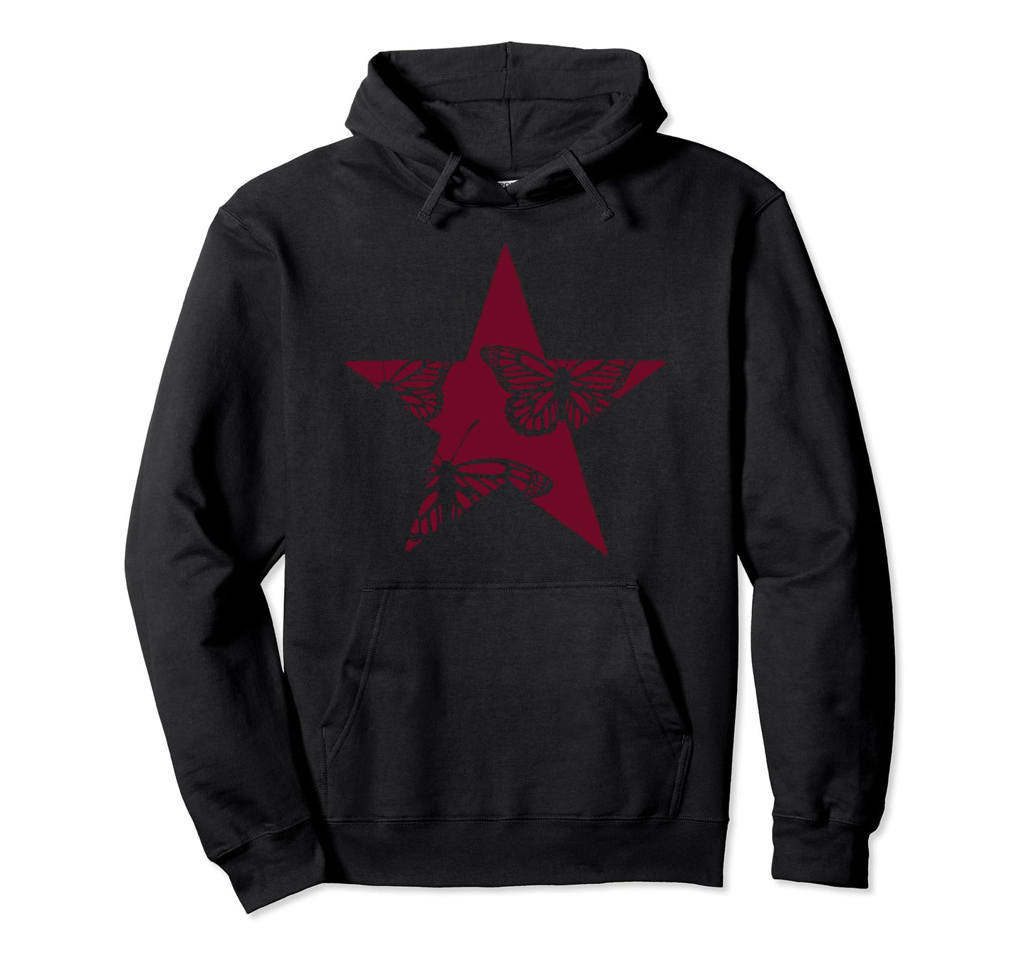Star Stencil Graffiti Art Grunge Emo Egirl Hoodie - Graphic Print Unisex