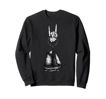 Sailboat Sailing Sailor 90S Sweatshirt - Casual Everyday Wear for Adults