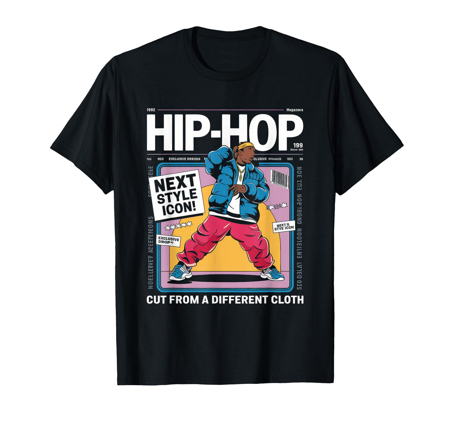 Cut From Different Cloth Urban Hip Hop T-Shirt - Graphic Print for Adults