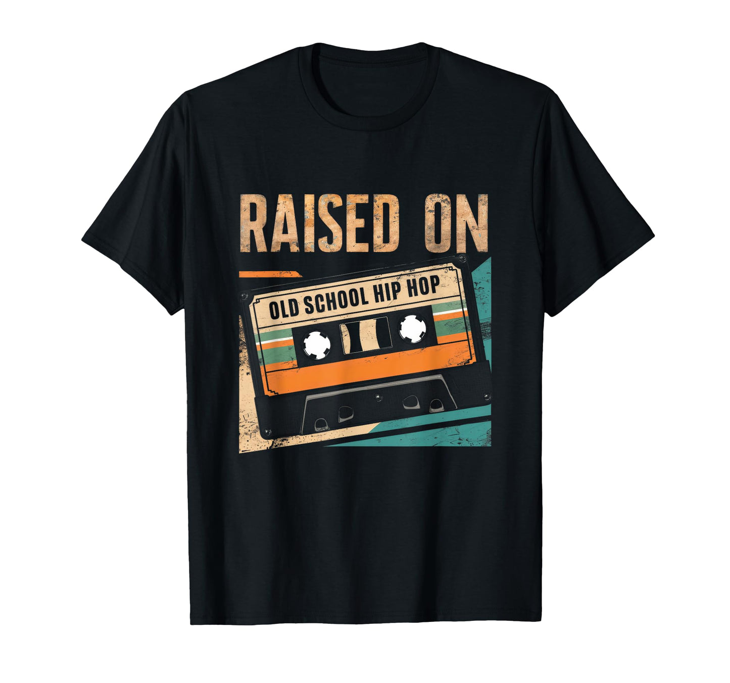 Raised Oldschool Hip Hop Cassette T-Shirt - Minimalist Print Men Women