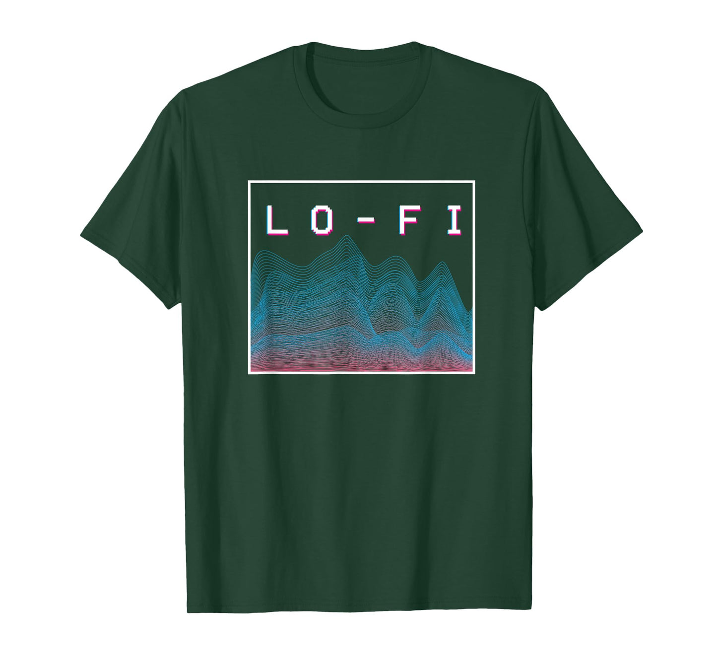 Lo Fi Hip Hop Soundwave Vaporwave T-Shirt - Unique Graphic Men Women