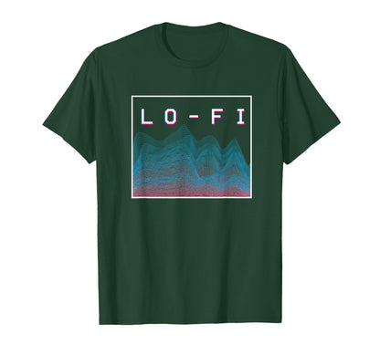 Lo Fi Hip Hop Soundwave Vaporwave T-Shirt - Unique Graphic Men Women