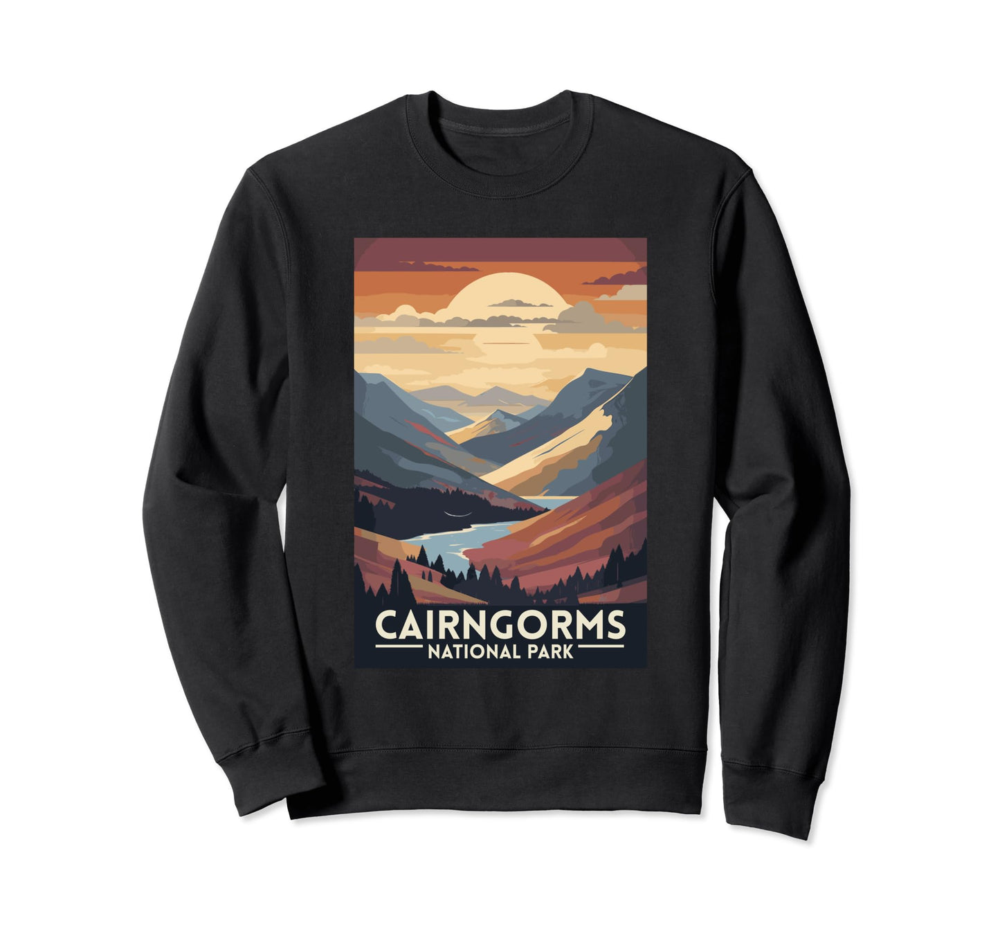 Cairngorms National Park Scotland Uk Sweatshirt - Graphic Print Men Women
