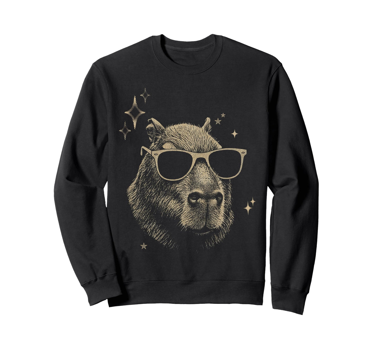Y2K Capybara Sunglasses 90S 2000S Sweatshirt - Unique Graphic Men Women