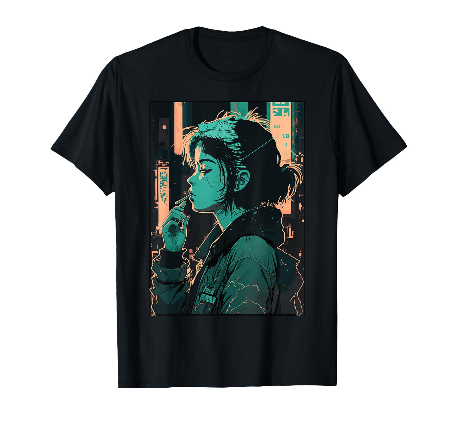 Japanese Vaporwave Sad Anime Indie T-Shirt - Casual Everyday Wear Unisex