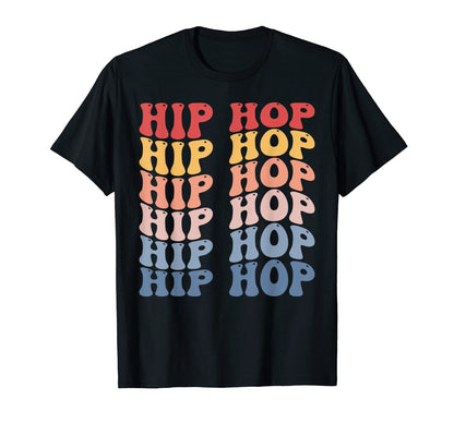 Hip Hop Old School 80S 90S Groovy T-Shirt - Graphic Print for Adults