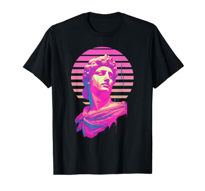Apollo Vaporwave Aesthetic Greek T-Shirt - Fun Novelty Design Men Women