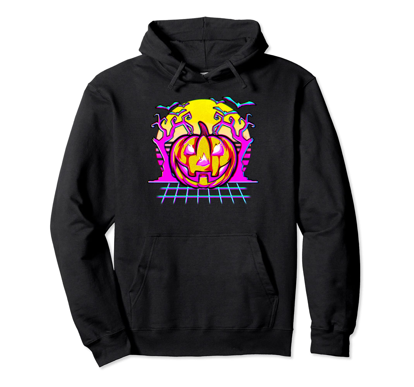 Halloween Aesthetic Vaporwave Synthwave Hoodie - Novelty Apparel Unisex