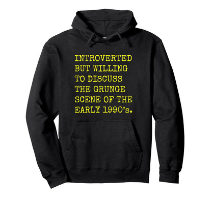 Introverted But Willing To Discuss Hoodie - Casual Everyday Wear Unisex