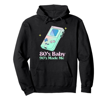 80S 90S Made Me Nostalgia Hoodie - Novelty Apparel Unisex