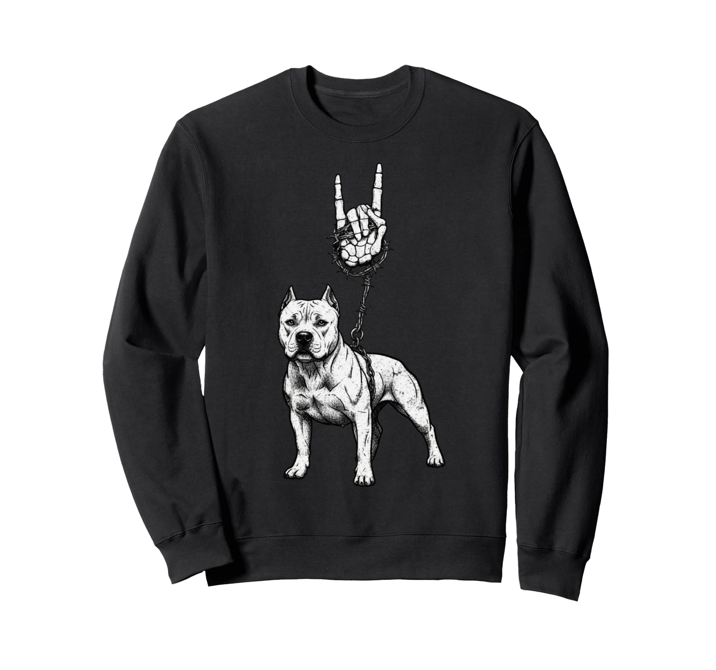 Pitbull Dog Breeder 90S Alt Metal Sweatshirt - Trendy Graphic Unisex