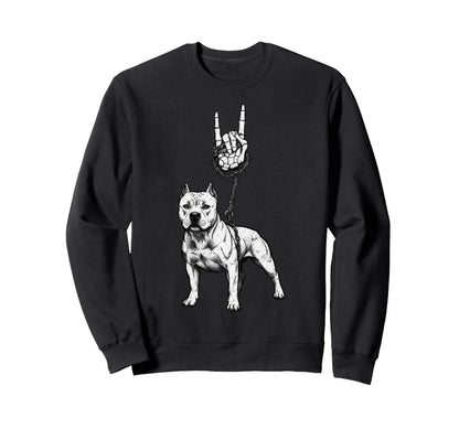 Pitbull Dog Breeder 90S Alt Metal Sweatshirt - Trendy Graphic Unisex