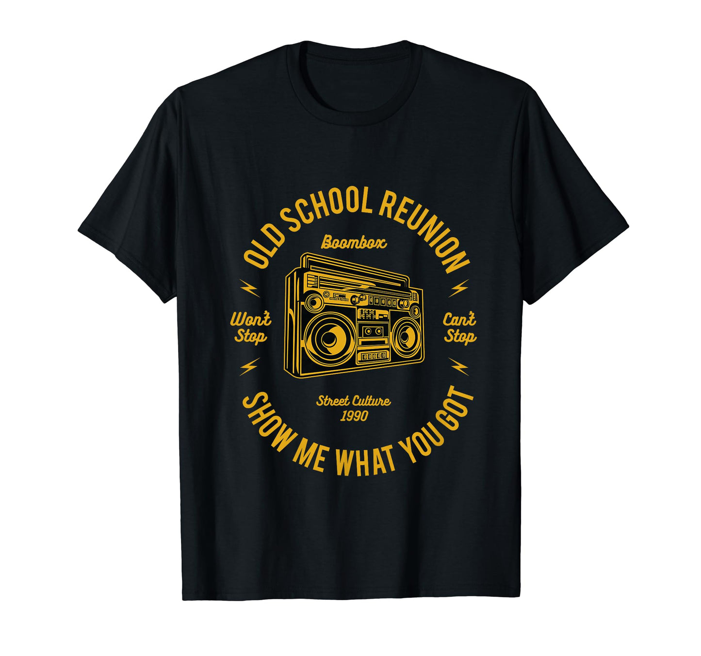 Dj Hip Hop Old School Boombox Rap Music T-Shirt - Streetwear Style Unisex
