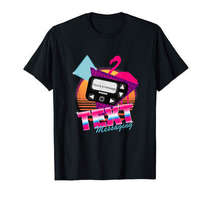 Nostalgic 90S Pager Text Sms T-Shirt - Casual Everyday Wear Unisex