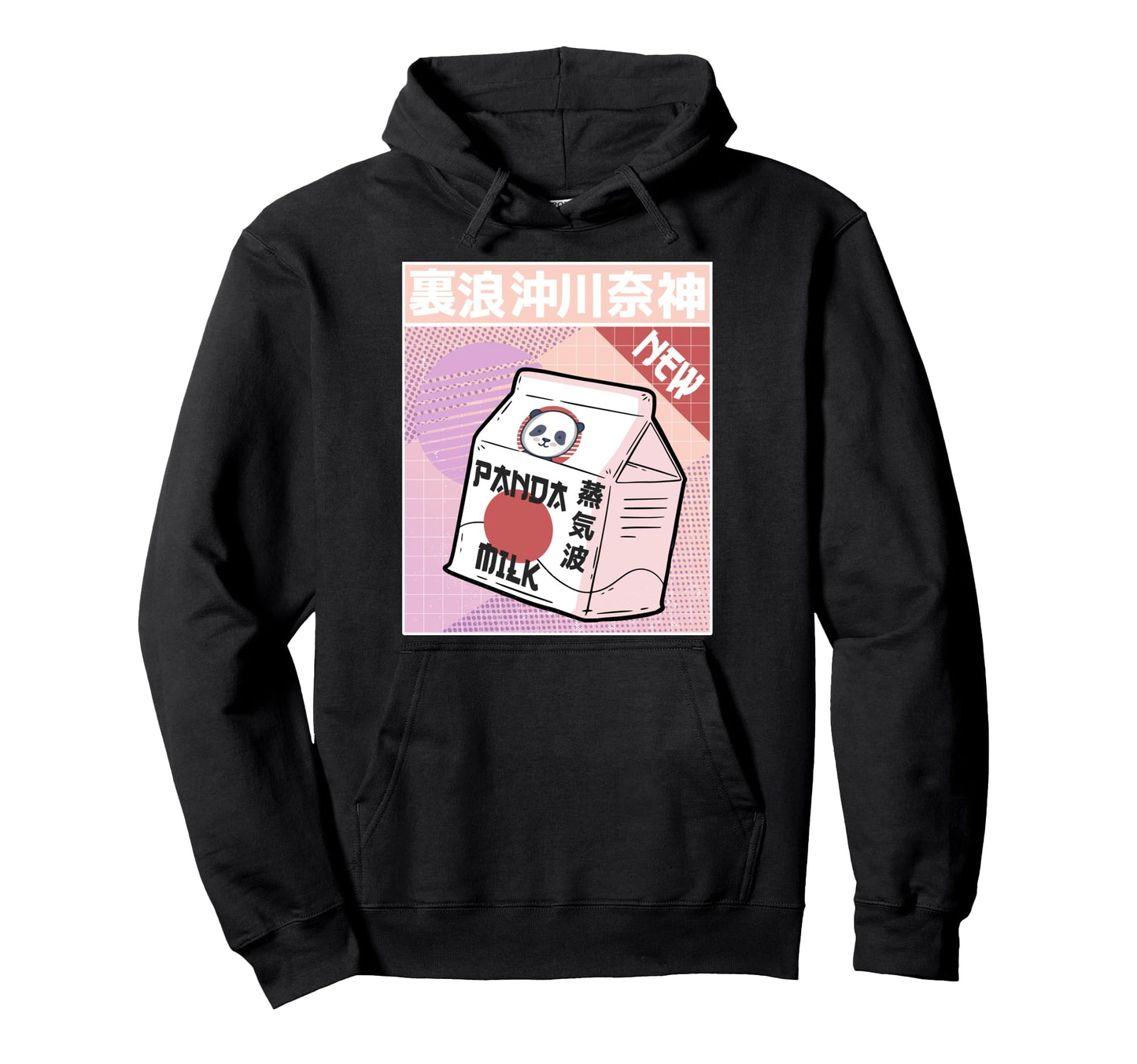 Japanese Vaporwave Aesthetic 90S Panda Hoodie - Streetwear Style Unisex