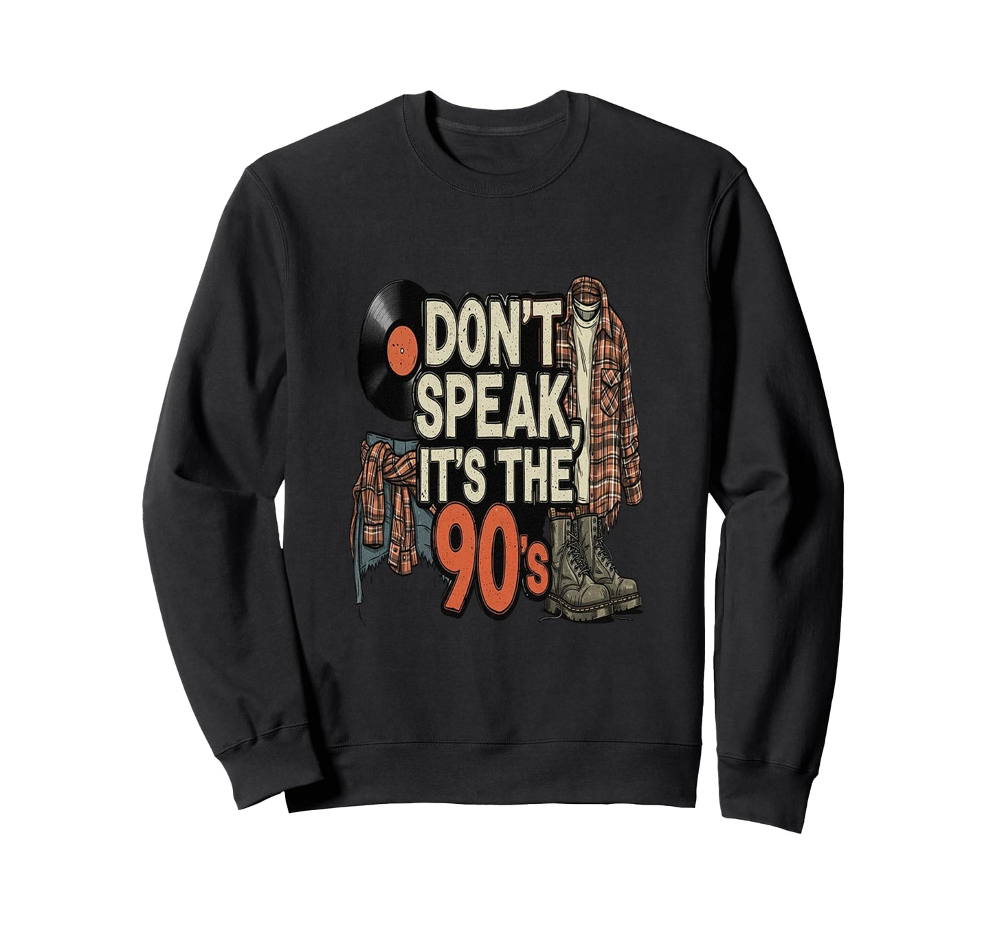 Funny 1990S Teenager Joke Grunge Era Sweatshirt - Trendy Graphic for Adults