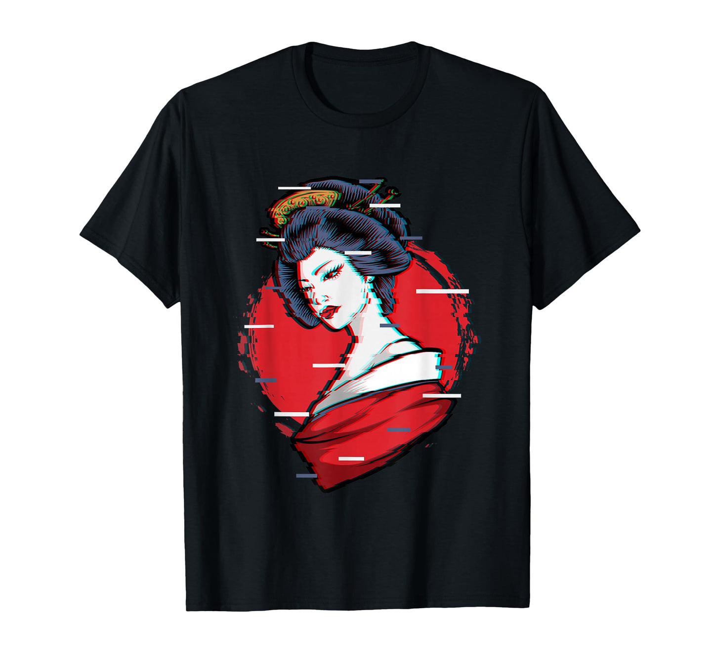 Kawaii Geisha Japanese Traditional T-Shirt - Fun Novelty Design Unisex