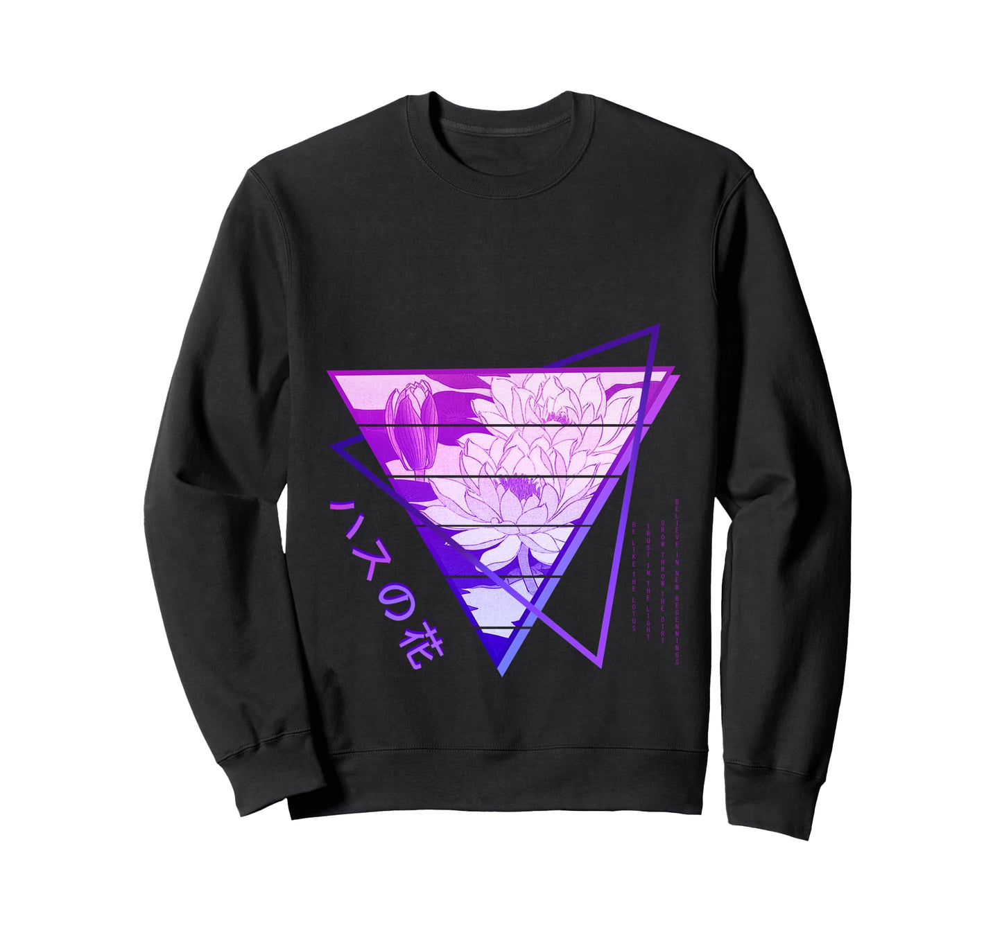 Japan Vaporwave Anime Flower Edgy Sweatshirt - Graphic Print for Adults