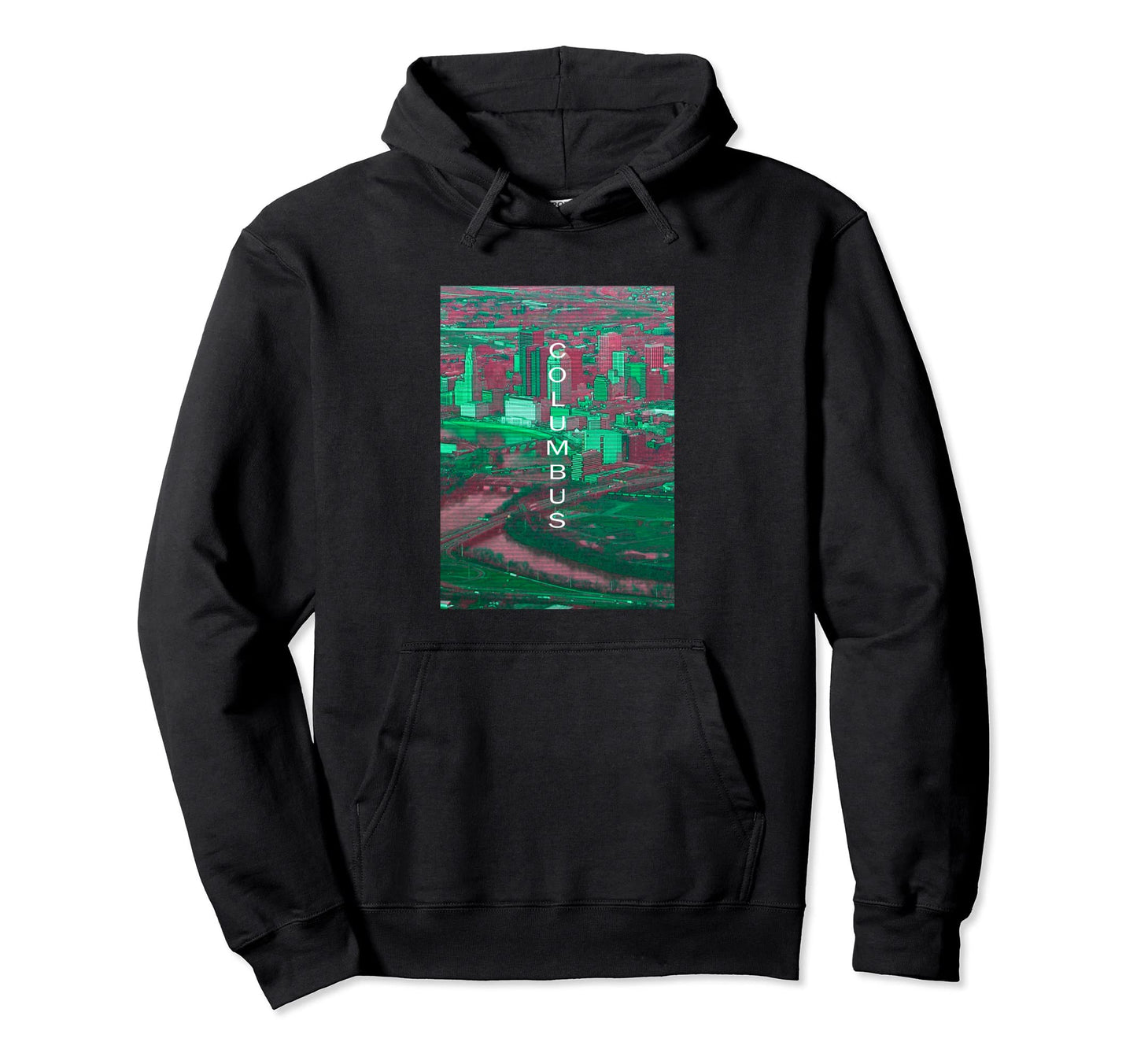Ohio Vaporwave Aesthetic Souvenir Oh Hoodie - Fun Novelty Design Unisex