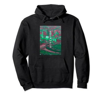 Ohio Vaporwave Aesthetic Souvenir Oh Hoodie - Fun Novelty Design Unisex