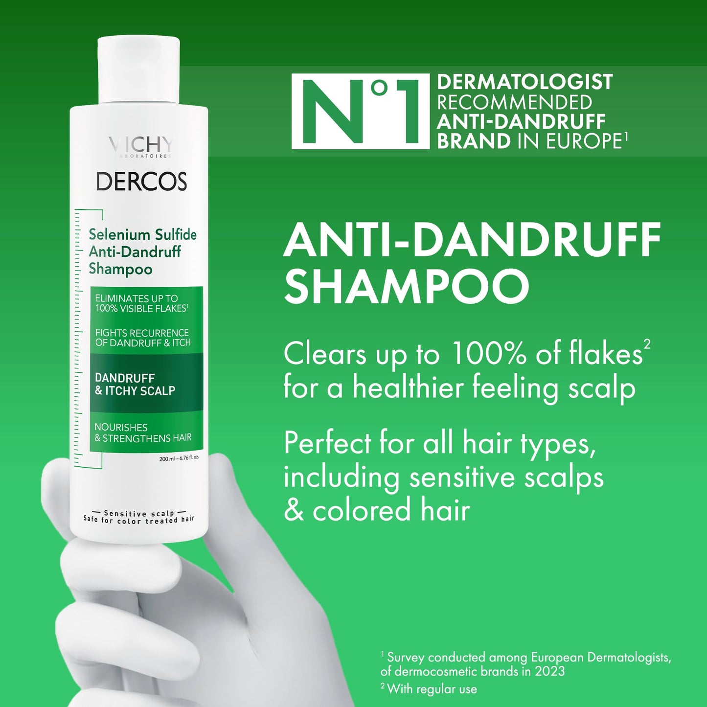 Vichy Dercos Neogenic Shampoo - Hair Thickening & Volumizing Shampoo for Thinning Hair, 13.53 fl oz