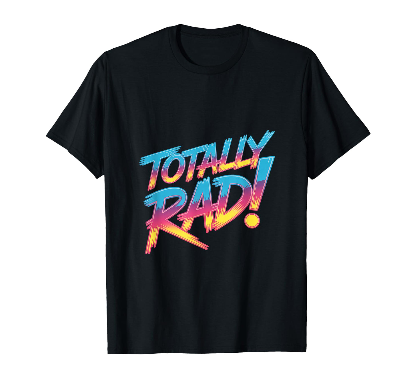 Totally Rad 80S Synthwave Vaporwave T-Shirt - Fun Novelty Design Men Women