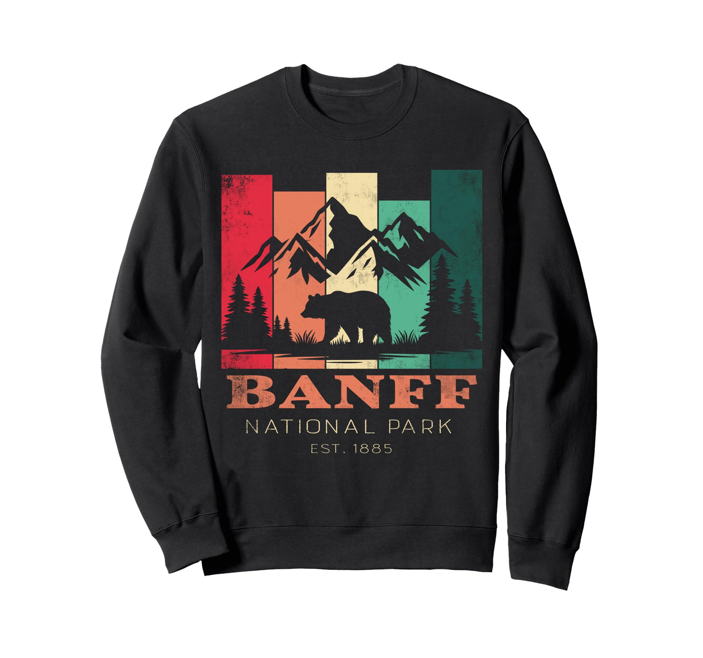 Banff National Park Canada Souvenir Sweatshirt - Trendy Graphic for Adults