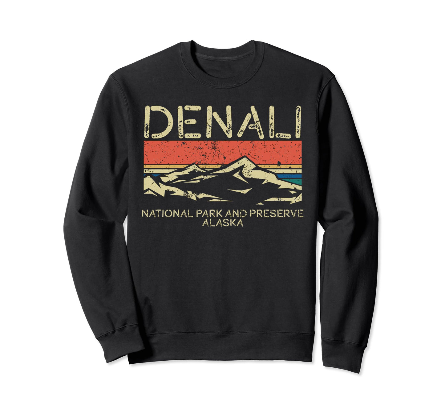 Denali National Park Preserve Sweatshirt - Aesthetic Graphic for Adults