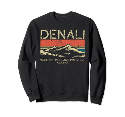 Denali National Park Preserve Sweatshirt - Aesthetic Graphic for Adults