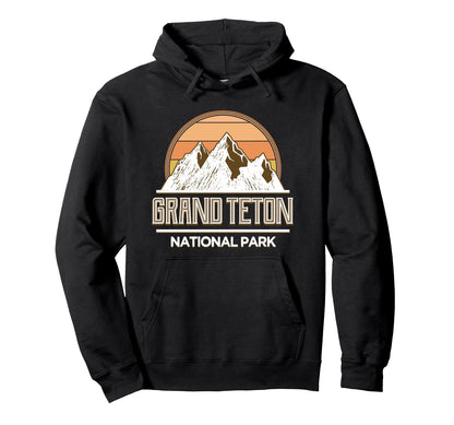 Grand Teton National Park Mountains Gift Hoodie - Fun Novelty Design Unisex