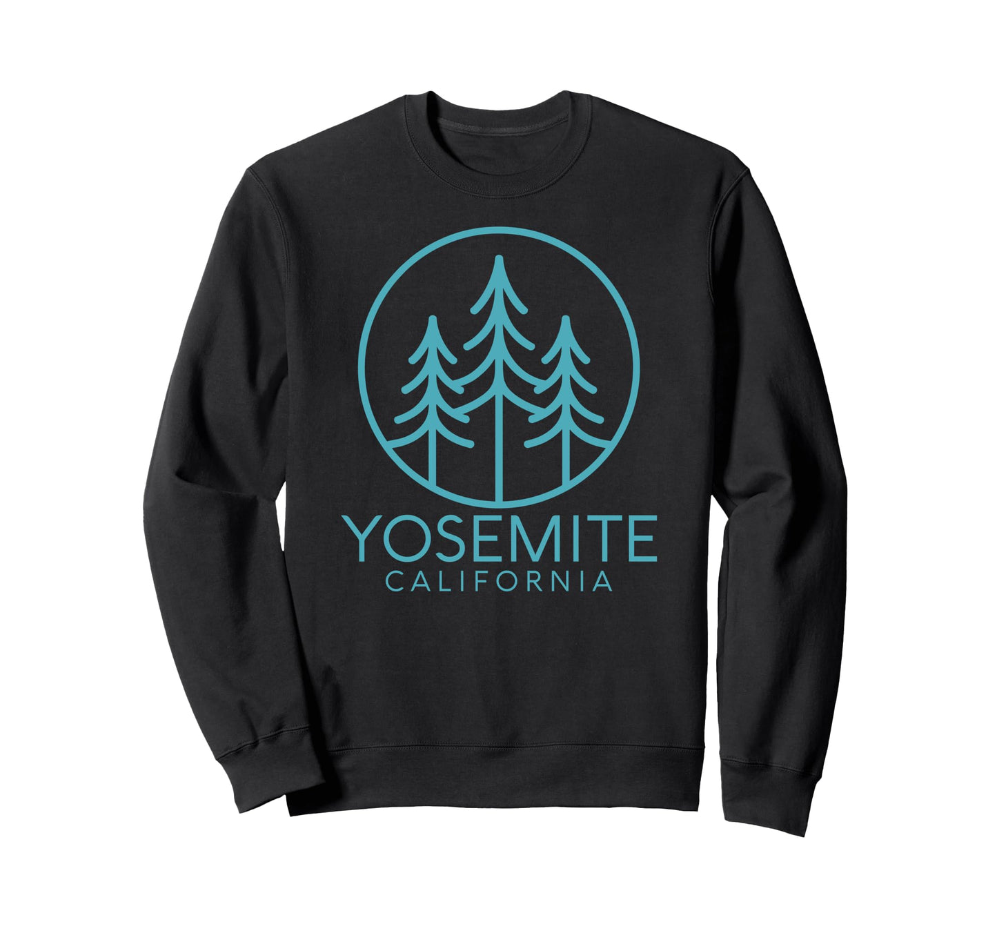 Yosemite National Park California Half Sweatshirt - Unique Graphic Unisex