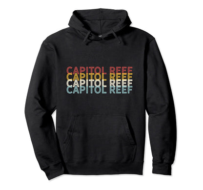 70S Usa Capitol Reef National Park Hoodie - Trendy Graphic for Adults