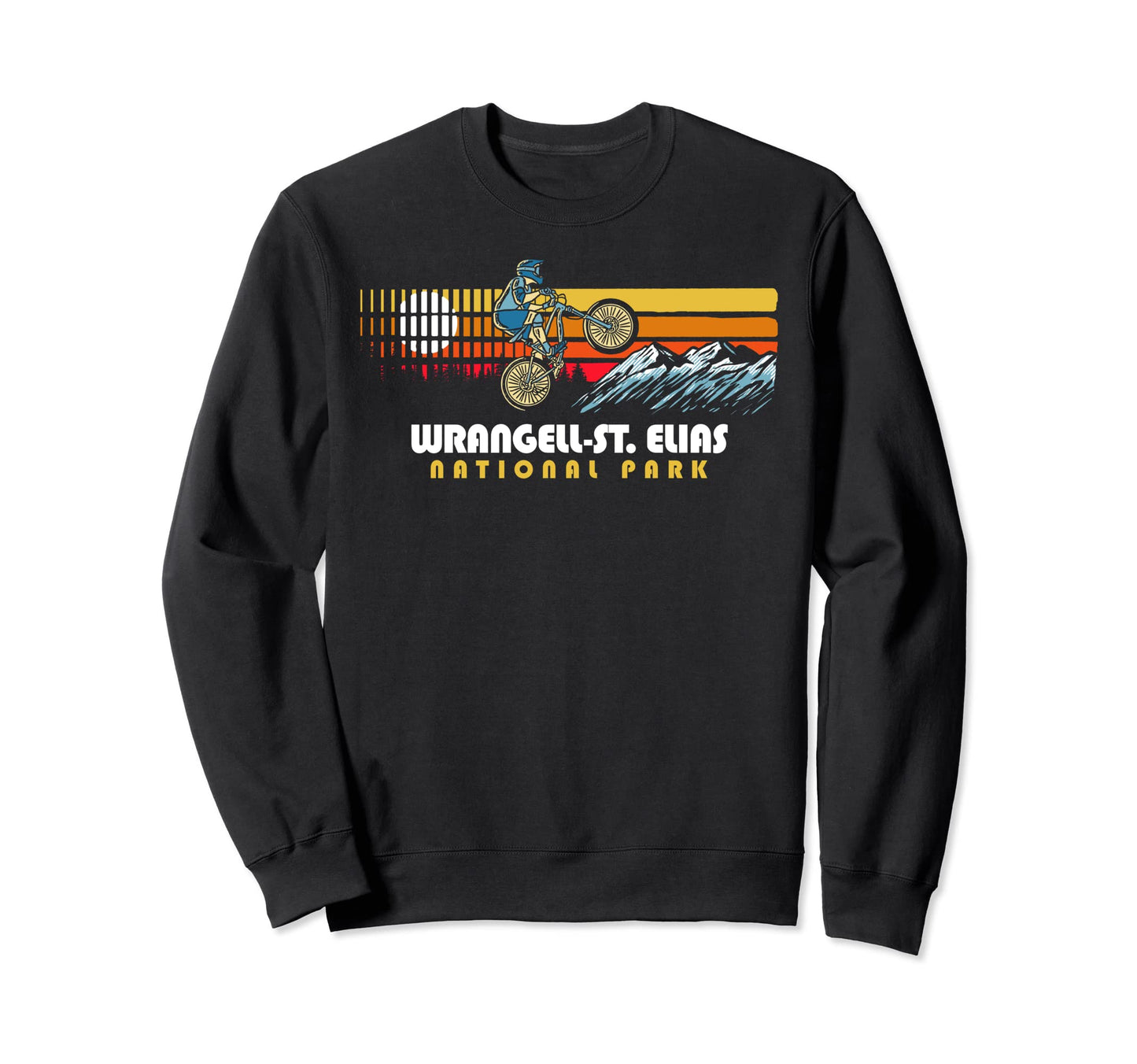 80S Wrangell St Elias National Sweatshirt - Custom Art Print Men Women