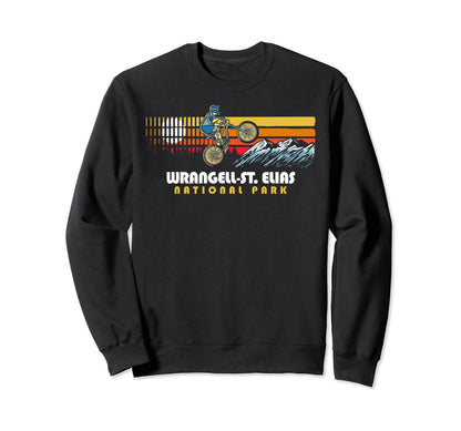 80S Wrangell St Elias National Sweatshirt - Custom Art Print Men Women