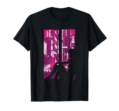 Cyberpunk I Japanese Anime Vaporwave T-Shirt - Trendy Graphic Unisex
