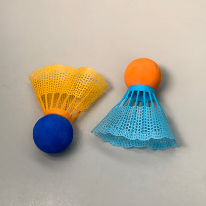 FRANKLIN (2 PACK, 4 Total Rackets) Smashminton Set of 2 Birdies 18 1/2" x 8" Orange/Blue 52608