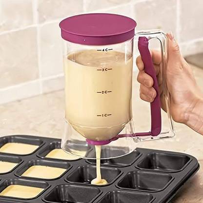 Versatile Batter Dispenser for Pancakes, Cupcakes & More - Collapsible Kitchen Gadget for Perfect Baking Results